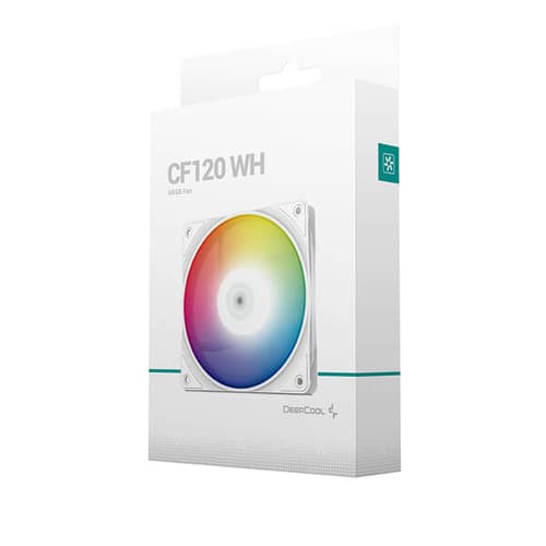 DeepCool CF120 White 120mm ARGB Cabinet Fan (Single Pack)